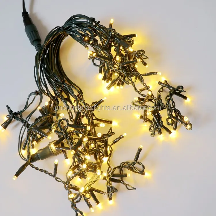 
Holiday waterproof mini decorative led string light 5mm quality outdoor house Christmas lights rainbow x100 strobe 