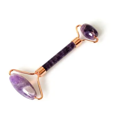 custom logo OEM amethyst roller natural amethyst roller natural