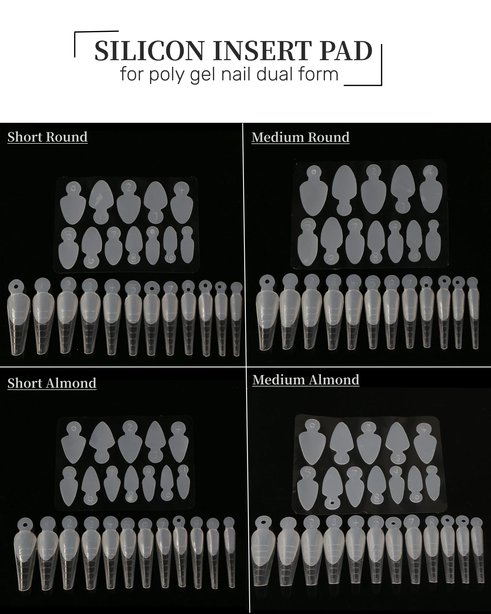 Двойная форма для наращивания ногтей