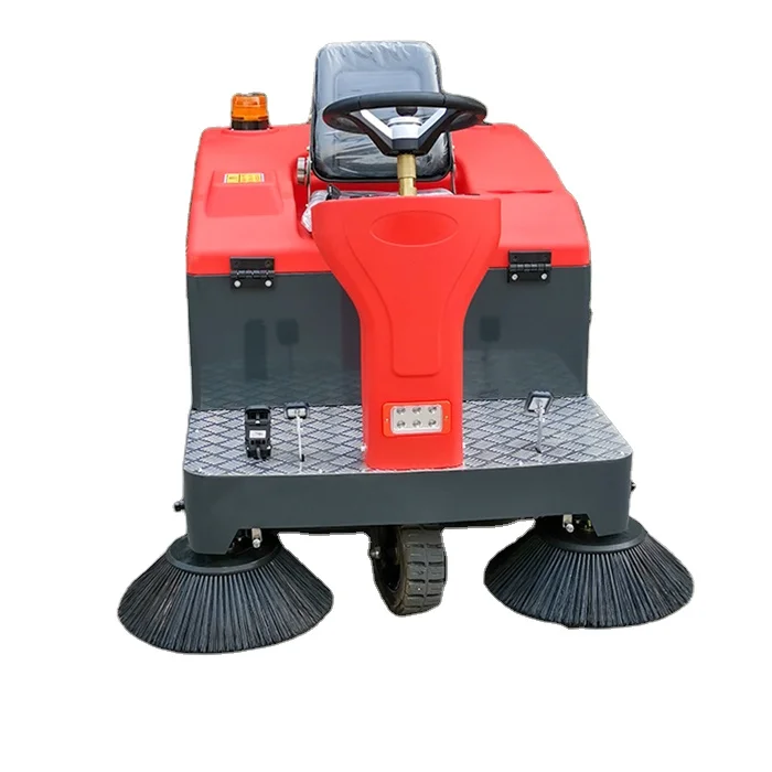 Driving type battery Ride On Automatic Road Sweeper