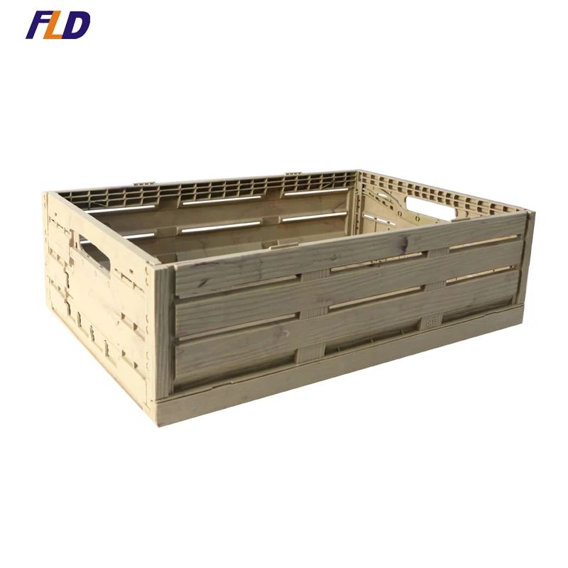 Custom Size Plastic Crate Stackable Plastic Moving Box Storage Container Turnover Crate For Sale