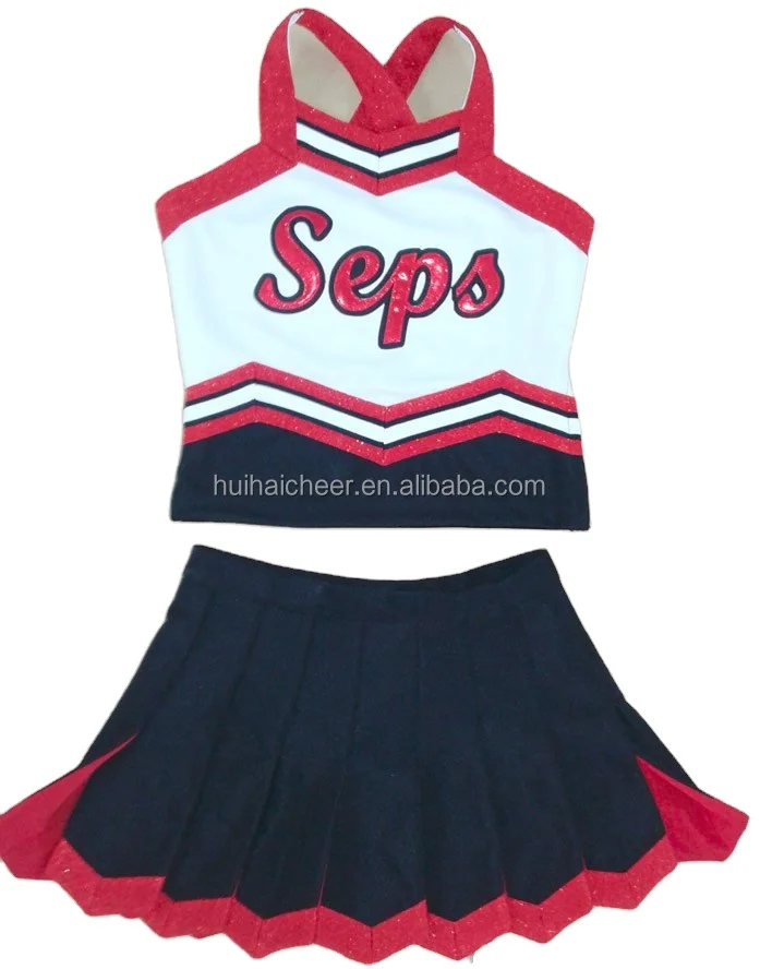2022 cheerleading uniform:shell top and skirt