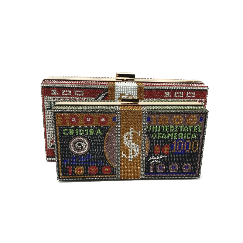New Arrival Handmade Golden Embroidery Sling Bag Wedding Favor Party Evening Clutches Handmade Bag for Women
