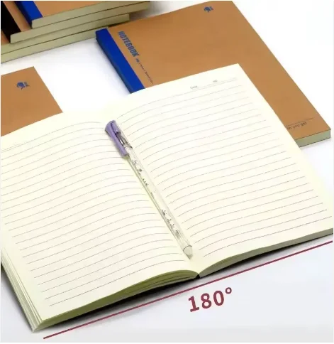 Wholesale Custom Logo School Supplies Lined Colored Exercise Books Agenda Journal Notebook