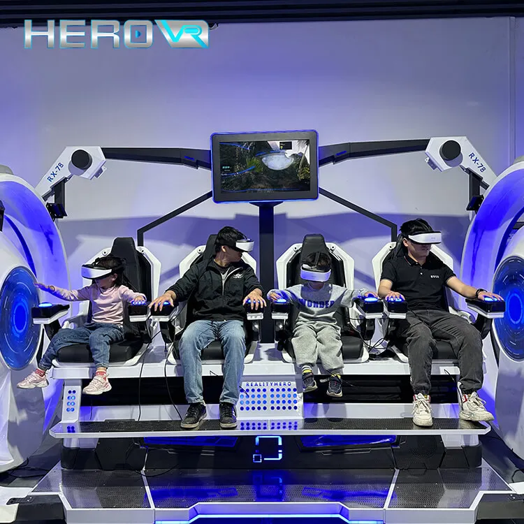 HEROVR торговый центр Электрический кинотеатр 3 Dof платформа 4 места 9D VR игровой автомат для парка развлечений