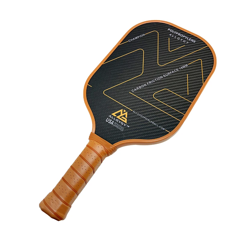 2024 High Quality Raw Carbon Fiber T700 3K 16MM With Textured Thermoformed Pickleball Paddle