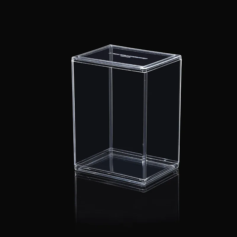 Dustproof Showcase Acrylic Cube for Funko Pops Protector with Lid Stackable for Funko Pop Display Case