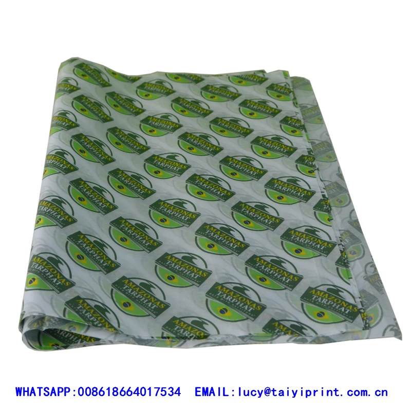 Customized printed shawarma wrapping paper