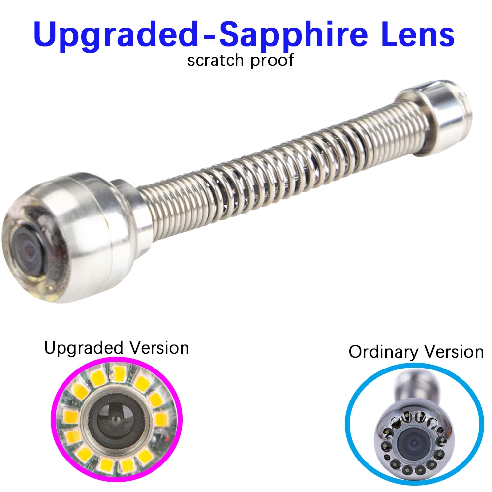 20m Municipal Pipelines 25mm AHD 1080P Sewer Camera Sewer Pipe Inspection Camera Sewer Drain Inspection Endoscope