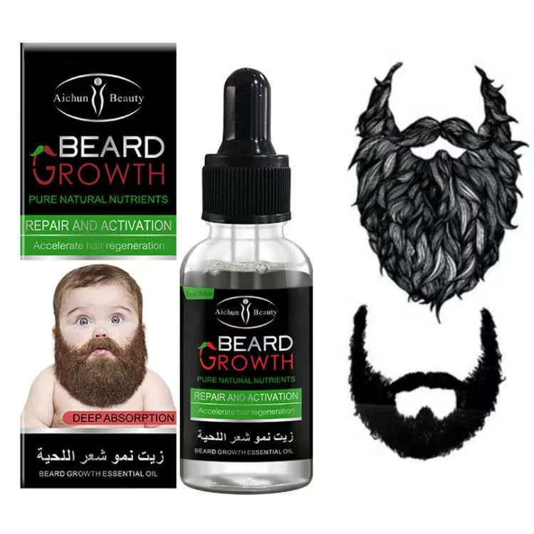 Amazon Hot selling Beard Oil Organic Private Label Beard Growth Oil Kit Customized Vegan OEM Anti Feature Cleaner