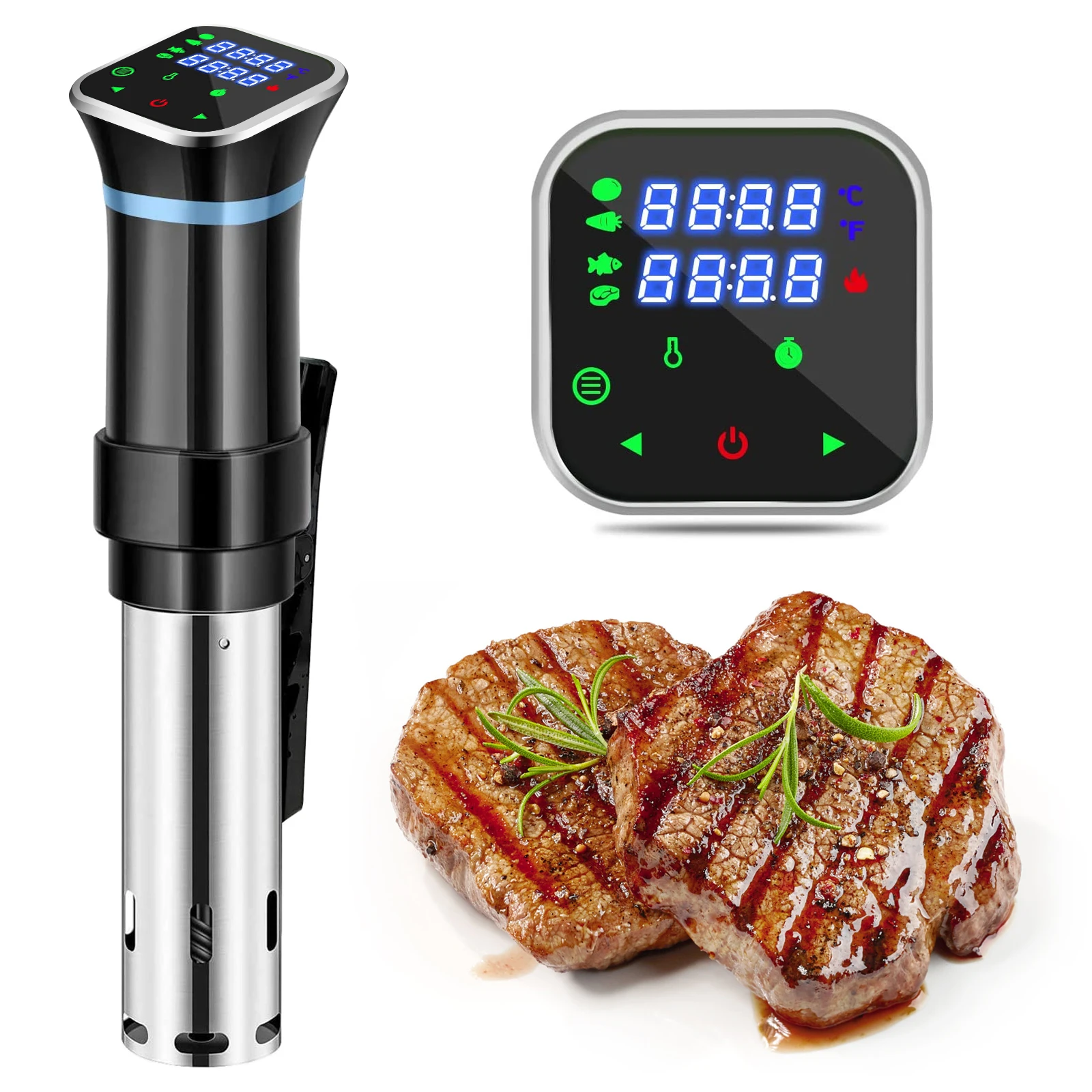 
Kitchen Appliance Waterproof stainless steel 1100W LCD digital display Machine Sous Vide Slow Cookers 