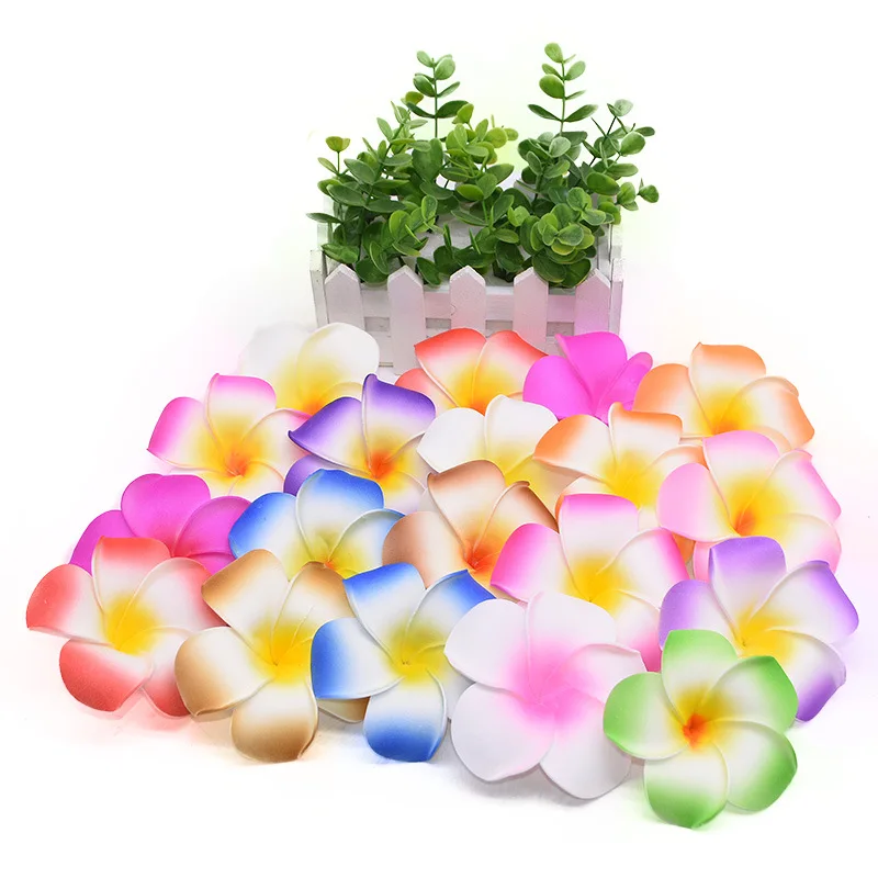 YOPIN-1275 Wholesale EVA Frangipani Flower Artificial Foam Frangipani Flowers