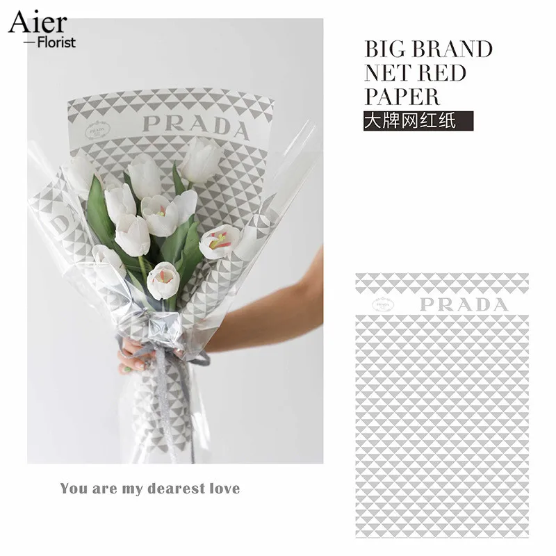 Aierflorist 30*45cm 20sheet/bag new fashion brands wrapping flower floral  wrapping paper For flower bouquet packaging
