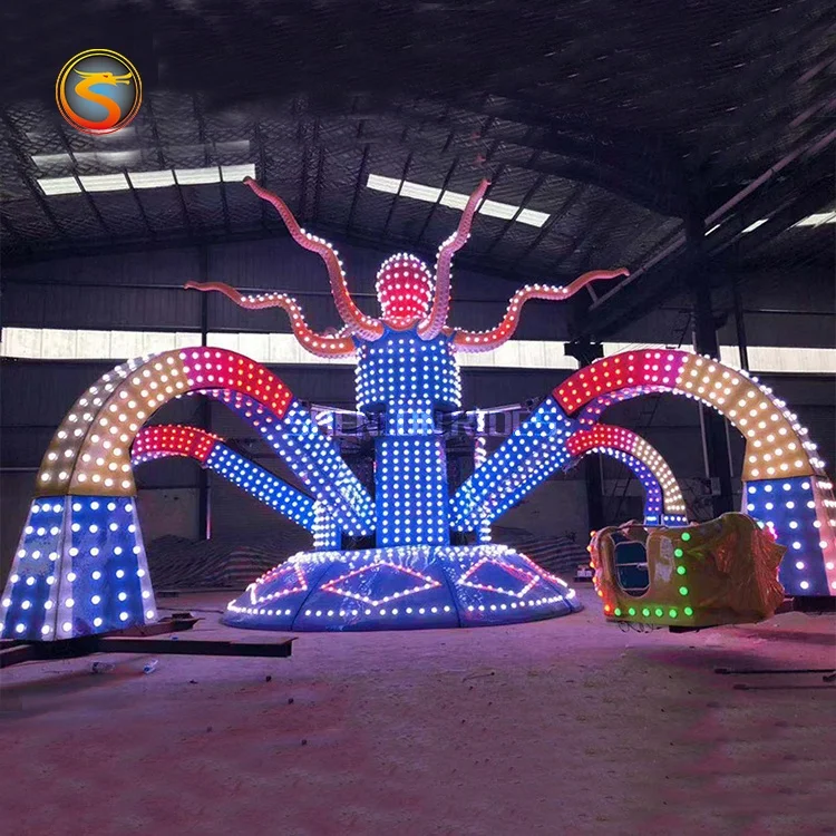 Shenlong Manufacturer Playground Equipment Amusement Park Machine Big Octopus Ride for Sale