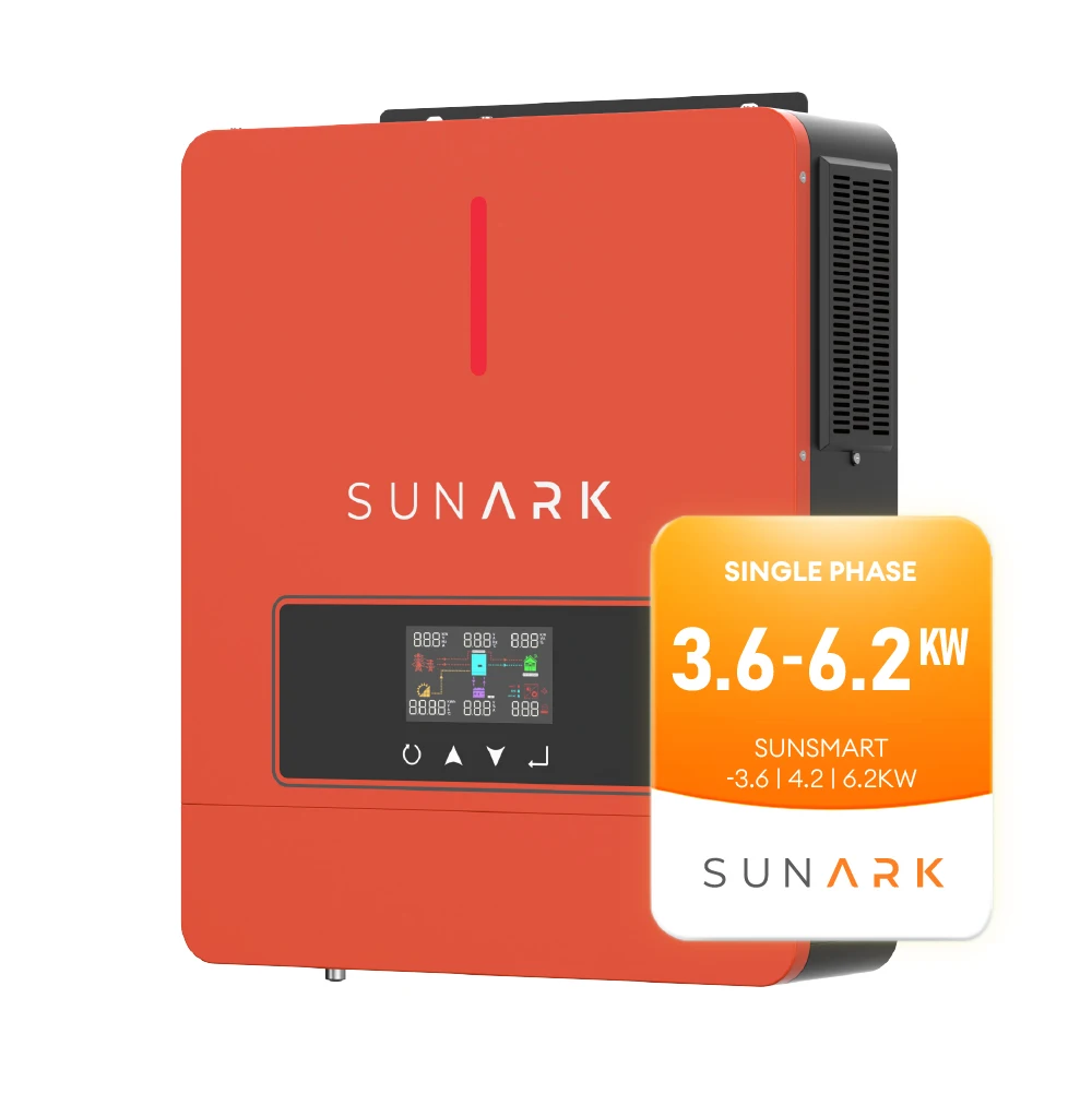 SunArk низкочастотные солнечные инверторы 3 кВт 5 4 6 2 Гибридный однофазный солнечный инвертор с Wi-Fi MPPT