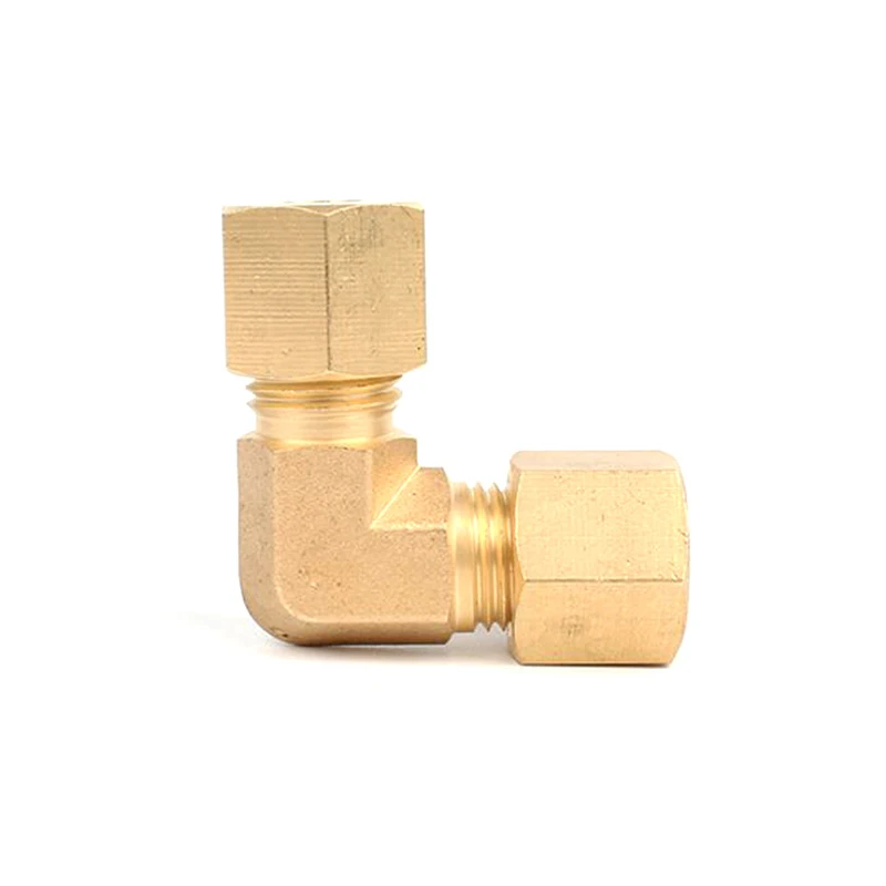 OEM Brass pipe fittings 90 degree Male union elbow compression fittings