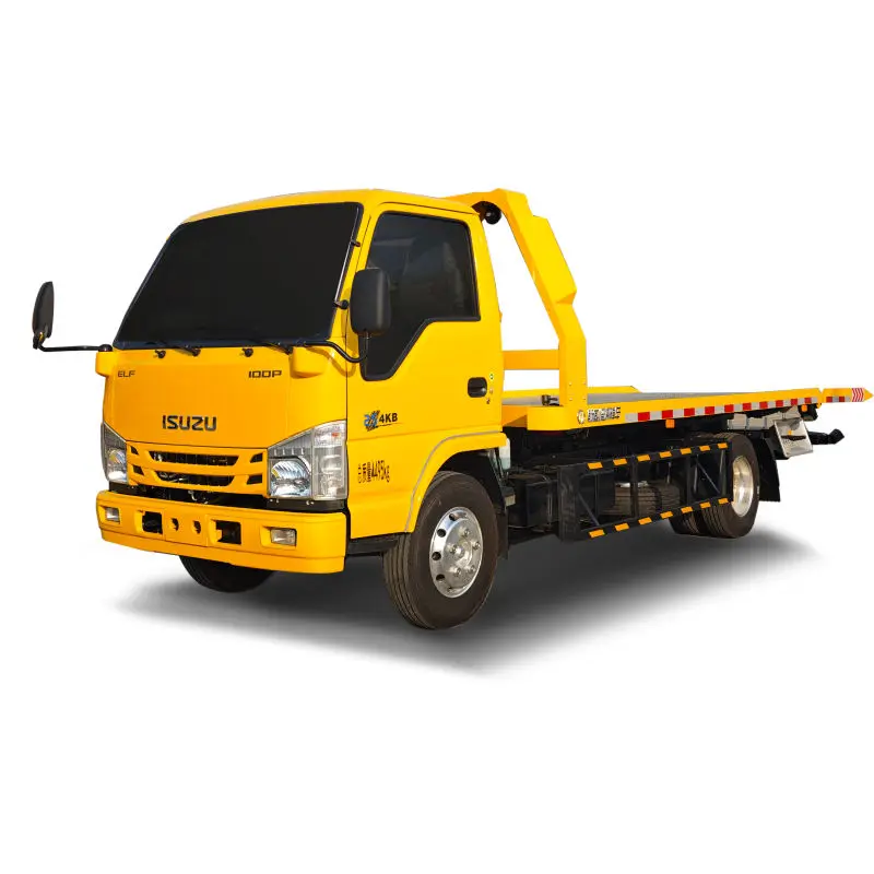 China ISUZU  flatbed wrecker tow truck/2-in-1 car carrier wrecker tow body pickup 8-18 Tons