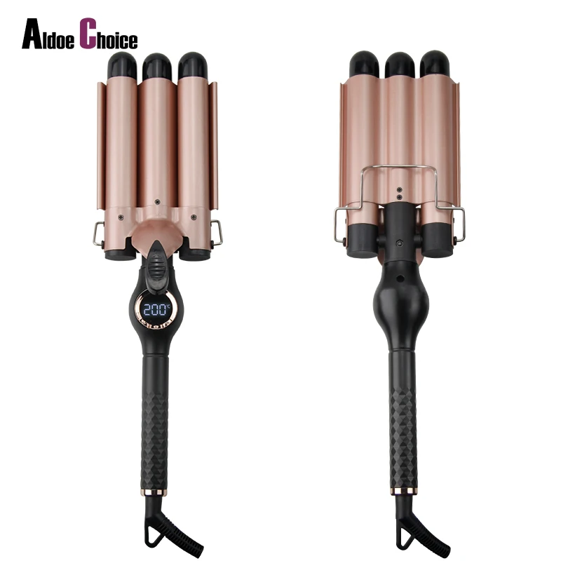 2022 Высококачественная портативная Плойка для глубоких волн с 3 бочонками электрическая машина завивки волос