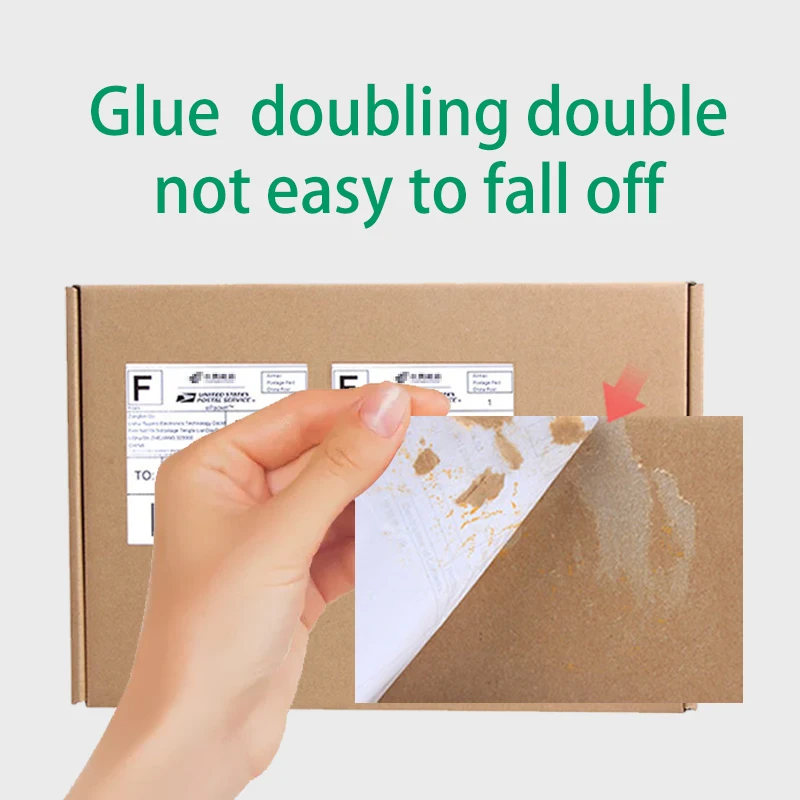 Wholesale Factory Custom A6 Folded Thermal Label Sticker Paper 100x150 Shipping 4x6 Fan Fold White Waybill Adhesive Sticker