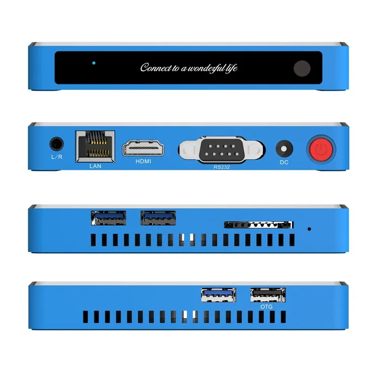 S922X-H 3D 4K Streaming Media Player 2T2R WiFi 6 with Voice Remote Control Support Hi-Fi Sound RS-232