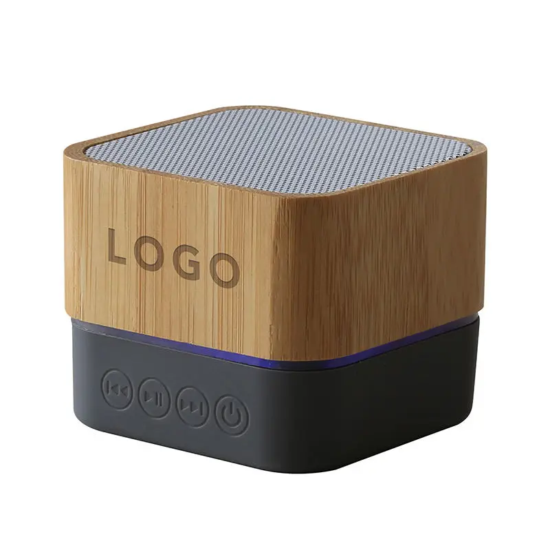 FOCUS Wholesale Promotional Gift Bluetooth Speaker Eco-friendly Bamboo Wireless Speaker Portable Bluetooth Speaker Business Gift