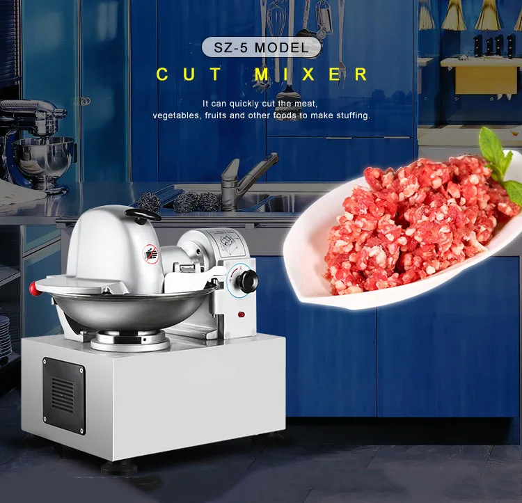 High Speed 5L Multifunctional Vegetable Meat Chopping Machine Fully Automatic Shredder For Dumpling Stuffing