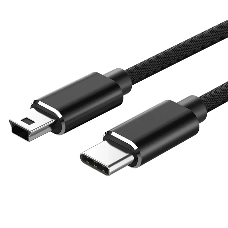 Usb Type C 3.1 Male To Mini Usb 5 Pin B Male Plug Converter Otg Adapter Lead Data Cable