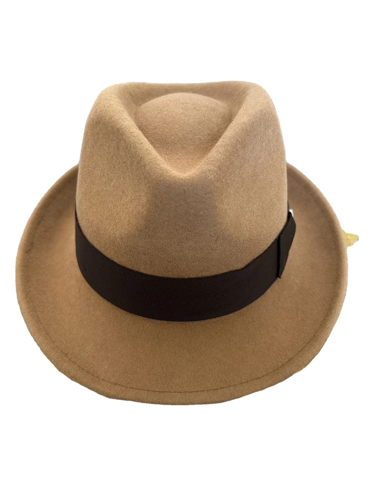 Classical 100% Wool Felt Wide Brimmed Borsalino Fedora Hat