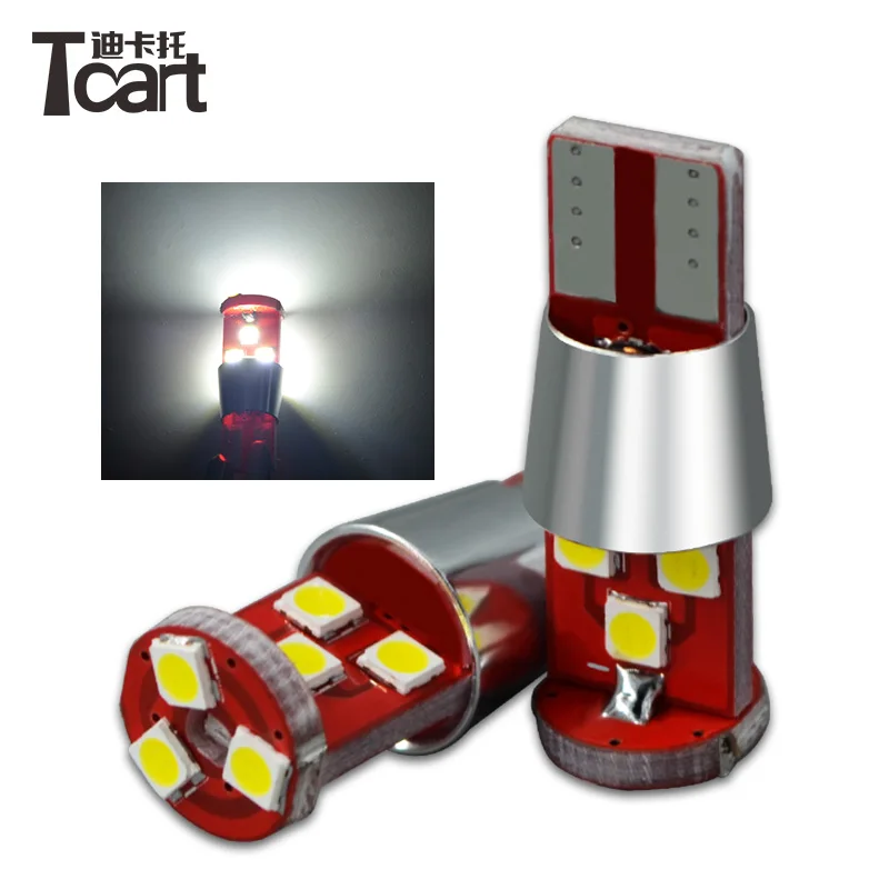 Tcart auto lighting bulb super Bright 12v 168 W5W Wedge 9SMD 3030 Chipsets LED Replacement Bulbs Error Free t10 canbus car led