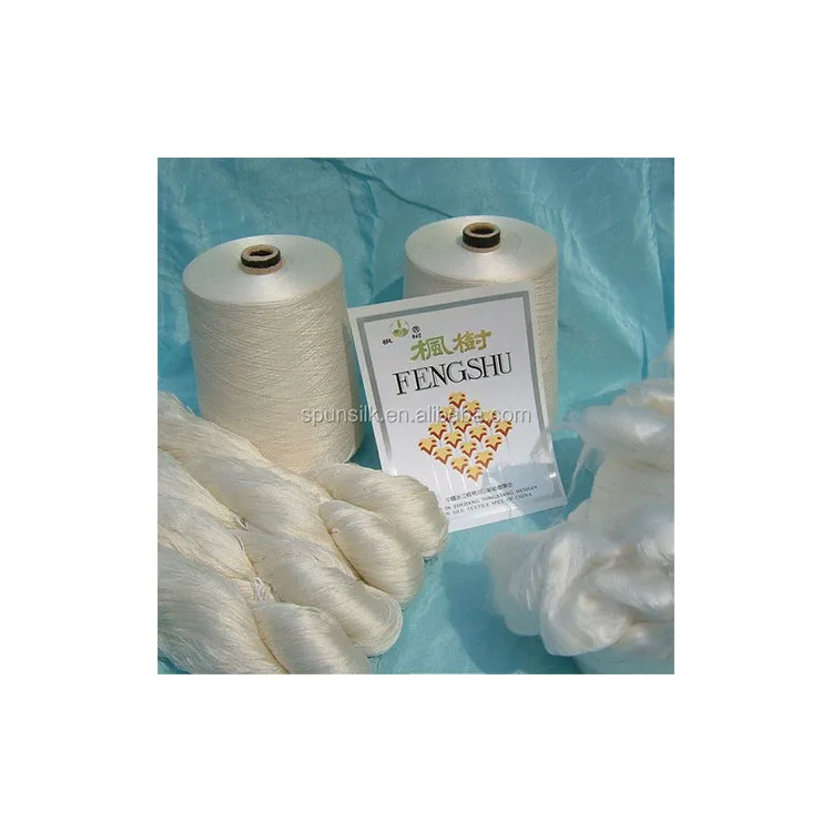 Hot Wholesale Spun Silk Yarn for Weaving Spun 140nm/2 Silk Capet Yarn