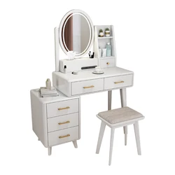 Wholesale  Bedroom Wooden Makeup Dresser Dressing Table with LED Mirror