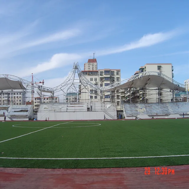 
PTFE Tensile Membrane Structure Gym stadium Canopy Roofing hot sale high quality roof structure for school hospital wareshouse 