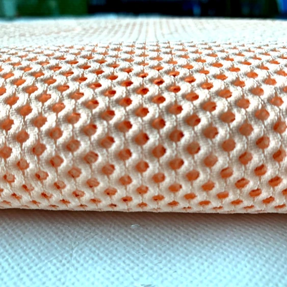 Poly Jacquard lining fabric for garment with big hole mesh dot pattern point style  taffeta lining sportswear mesh fabric