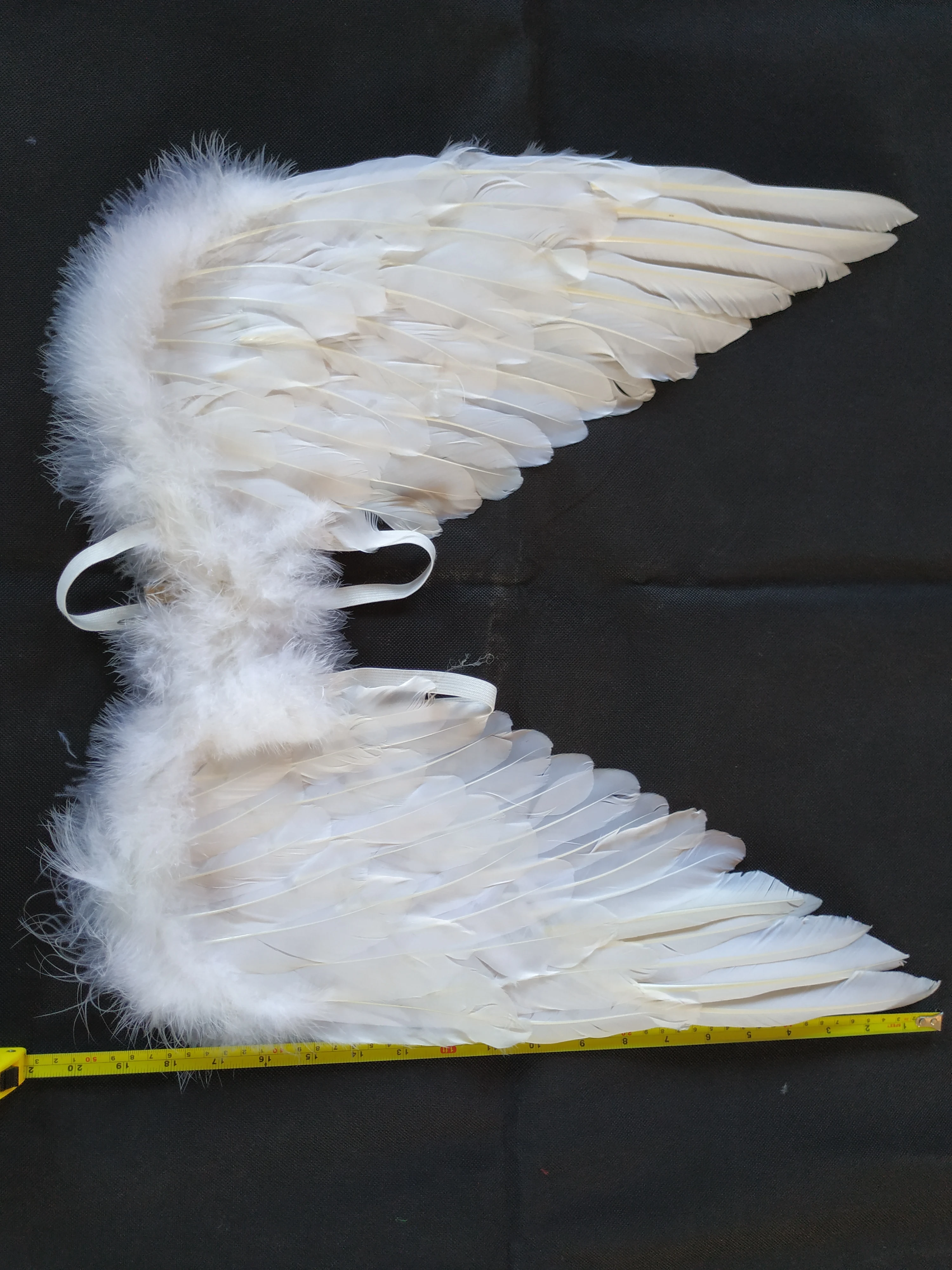 wholesale stock discount promotion Party Costumes Decorative white Feather Angle Wings