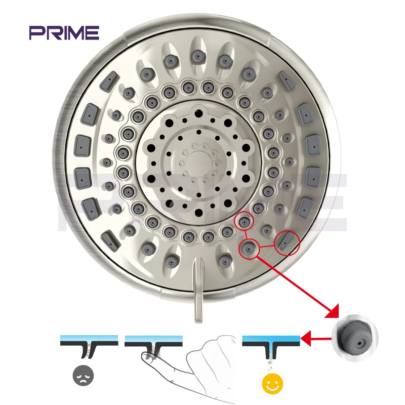 Spa shower head Wall Mounted Functions luxurious Shower Head Set For Bathroom