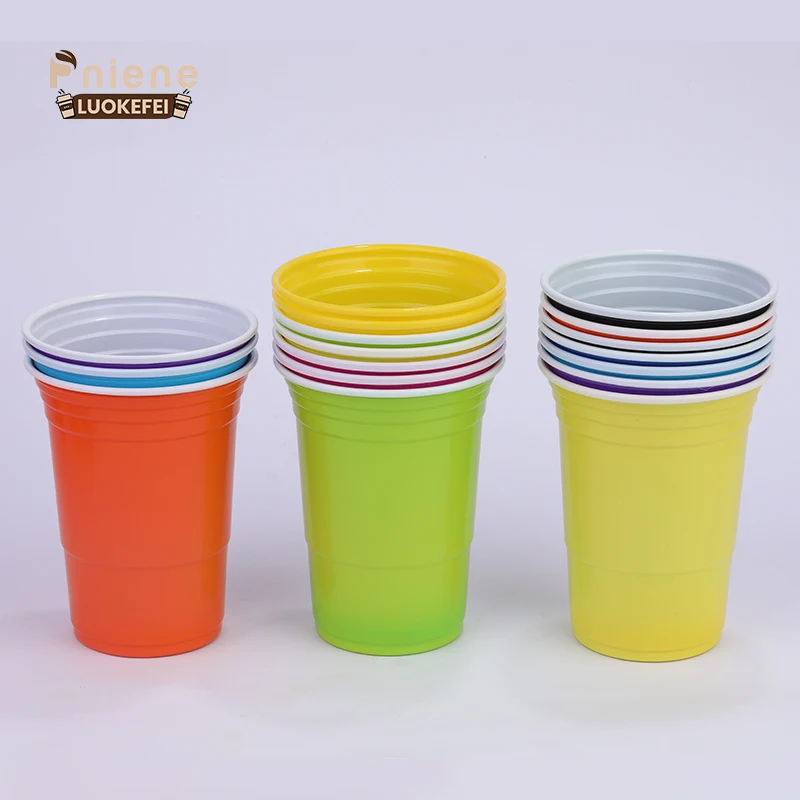 New product red blue party cups disposable Drinking Game plastic cups Pong