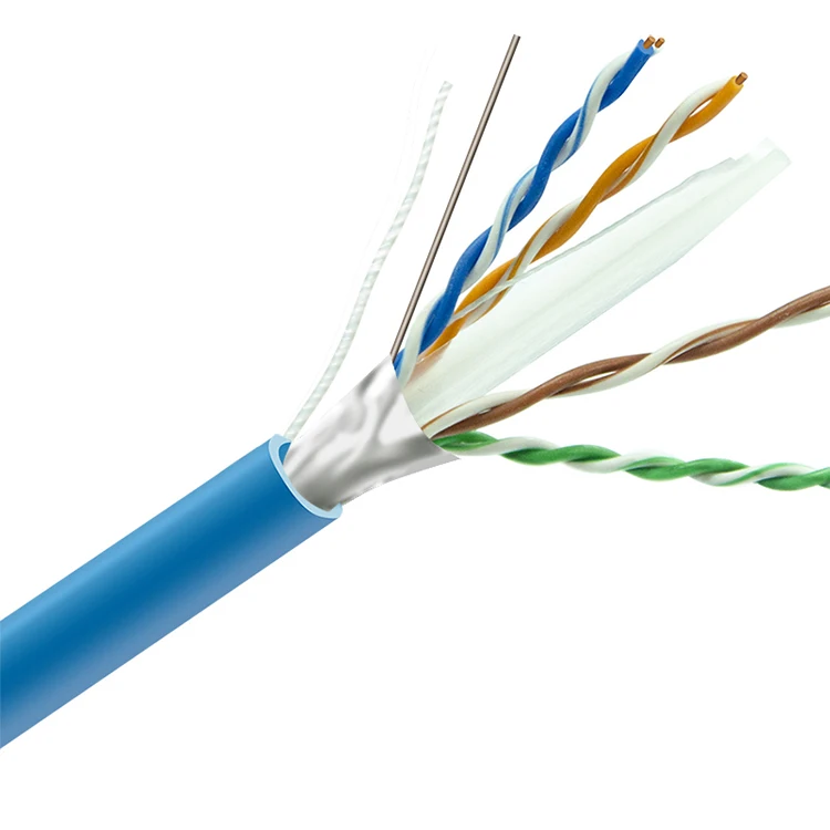4 Pairs BC CCA Conductor Shielded Network Cable Cat6 FUTP FTP 305m price