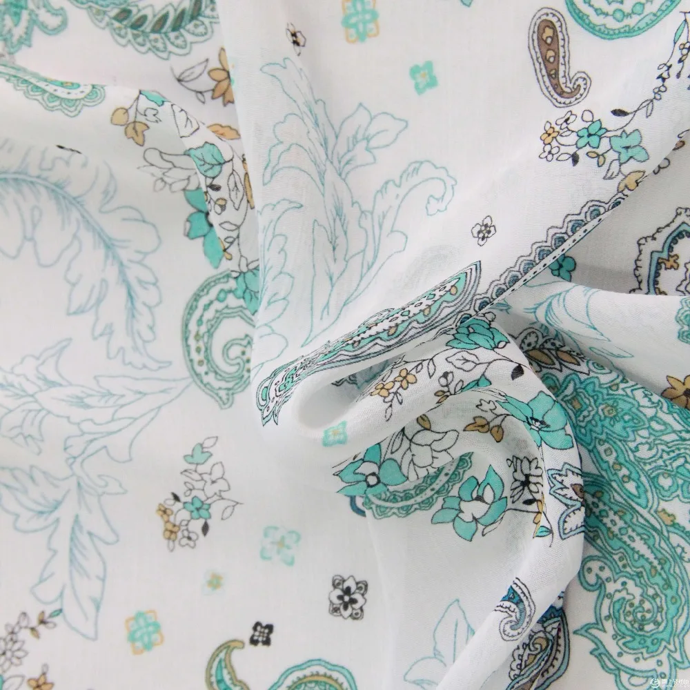 100% Poly georgette fabric with fine soft finish