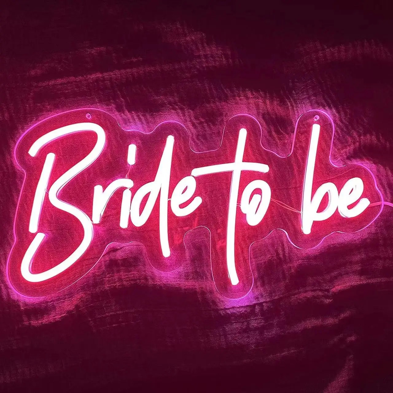 Wall Logo Bride To Be Acrylic Letters 3D Backdrop Letters Neon Sign For Decoration