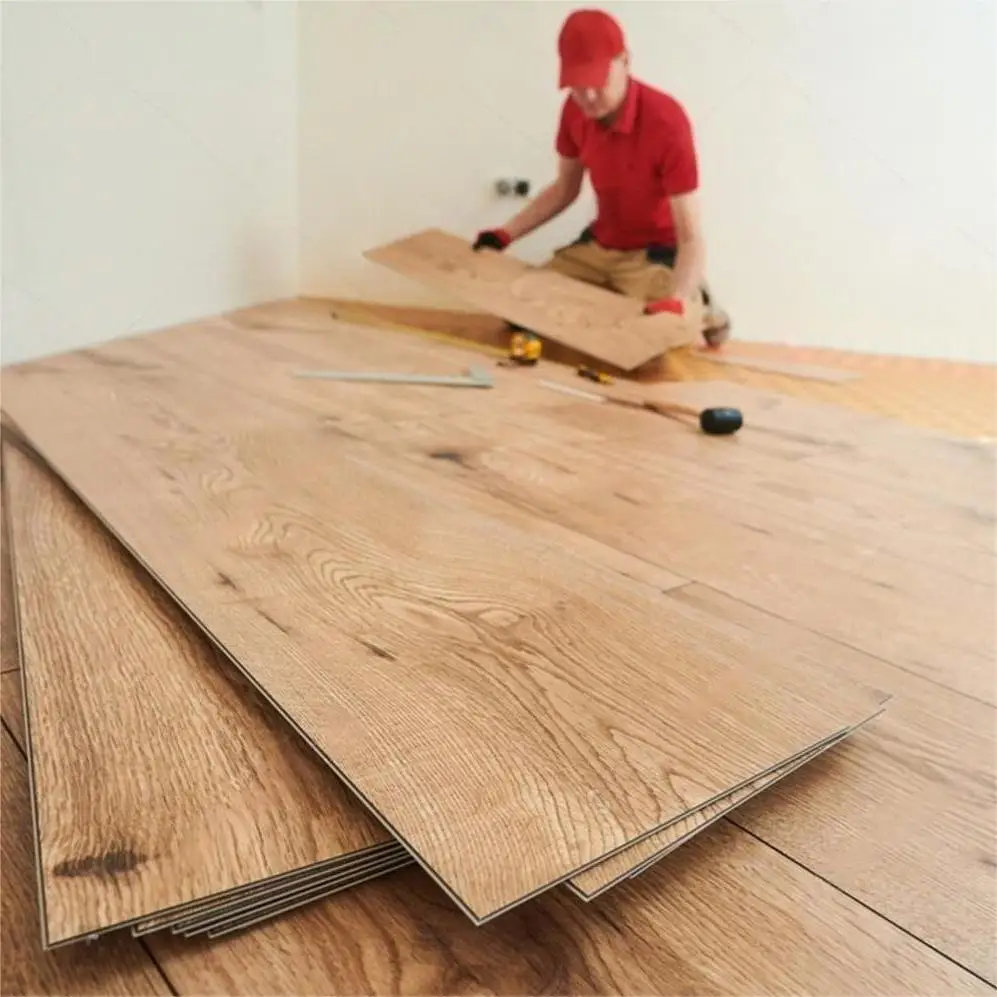 Водонепроницаемый LVP 5 мм LVT SPC текстурированный виниловый пол