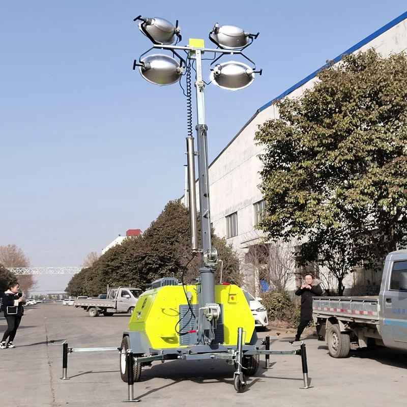 Cheap Prices Portable LED Solar Mobile Signal Lighting Garden Home Stack Generator Balloon Mobile Diesel Light Towers