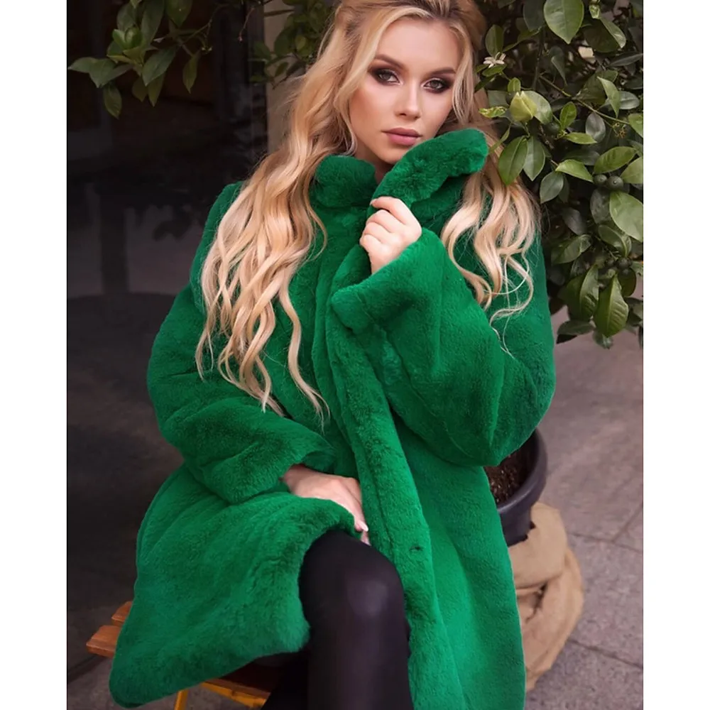 Rabbit Fur Coats Girls Fur Coat  Vendors Manufacturer True Quality Fur Coat