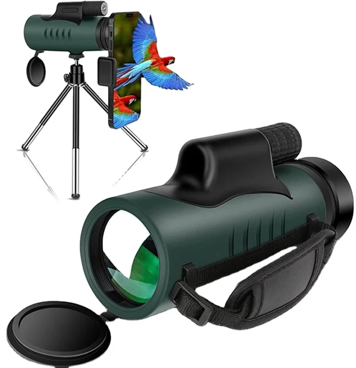 SABPACK 12*42 monocular telescope waterproof outdoor  with phone holder for Bird Watching Traveling Waterproof Compact High