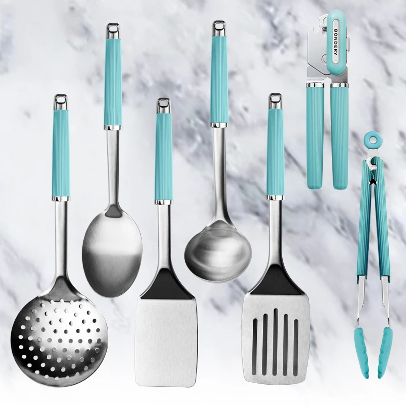 304 Stainless Steel Kitchen Utensils Ladle Cooking Utensils With Anti-slip Handle