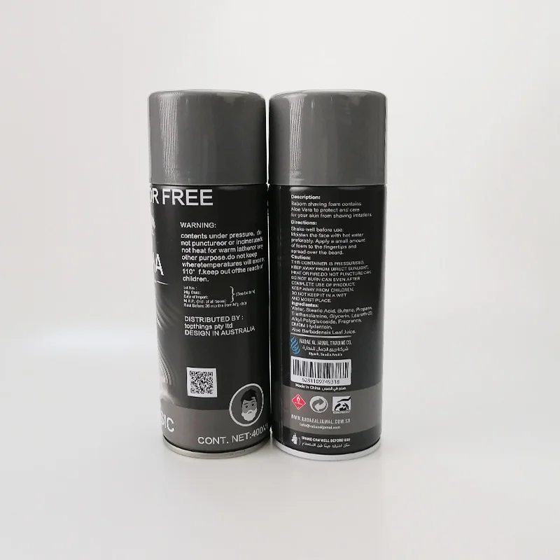 Custom Logo 400ml 100% Natural Skin Shaving Foam For Men