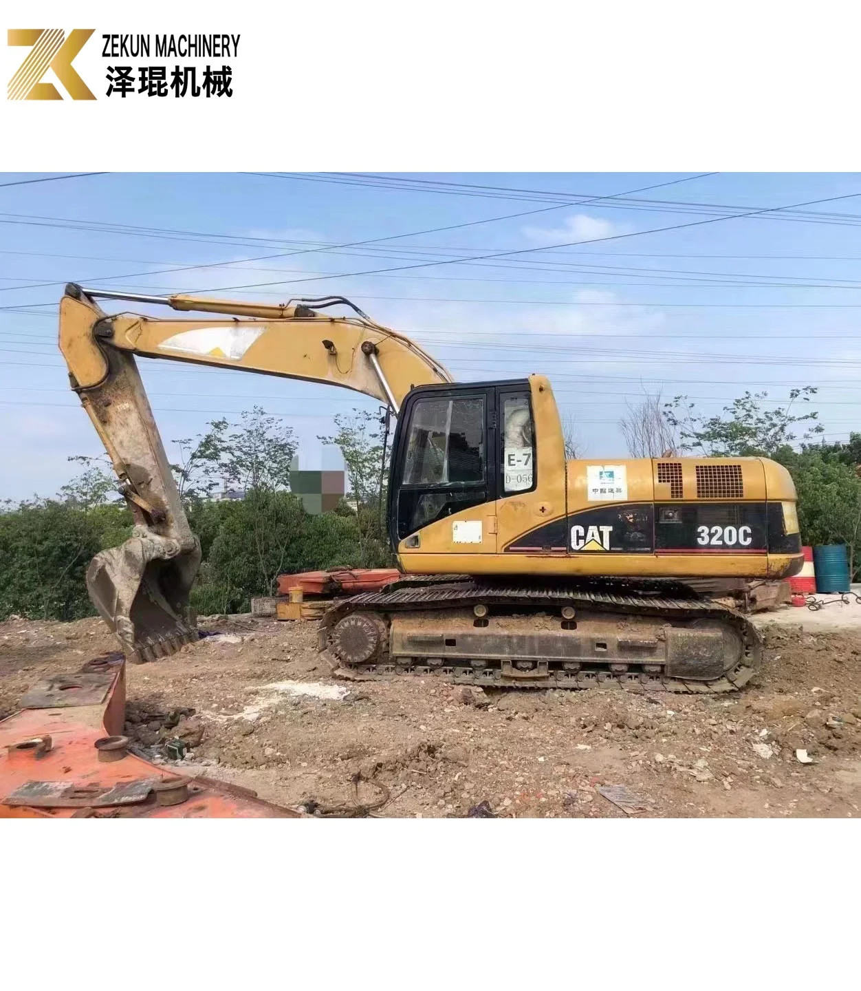 Excavating Machinery Used CAT 320 Excavator 320C Low Price For Sale