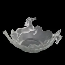 2021 latest middle east high grade crystal horse bowl for home decoration wedding hotel or office