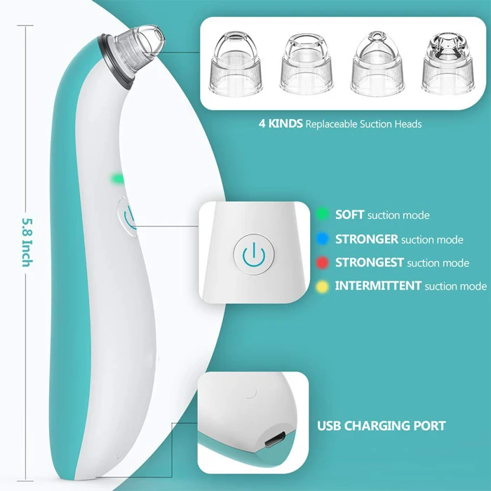 Portable Electric Facial Massage Acne Pore Blackhead Remover Vacuum Tool