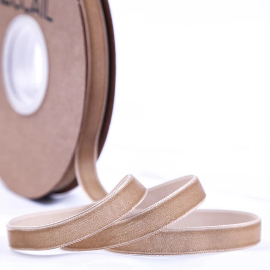 COOMAMUU Velvet Decorative Ribbons 10mm  20yards/roll Solid Ribbon DIY Headband Bows DIY Shoes Tape Hat Sewing Supplier