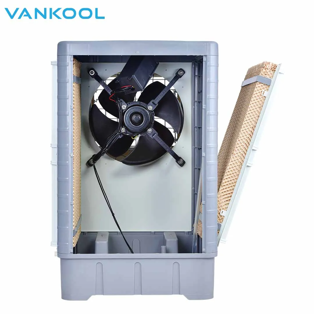 Solar window air coolers evaporative cooling system DC AC solar room coolers misting fan with solar panel